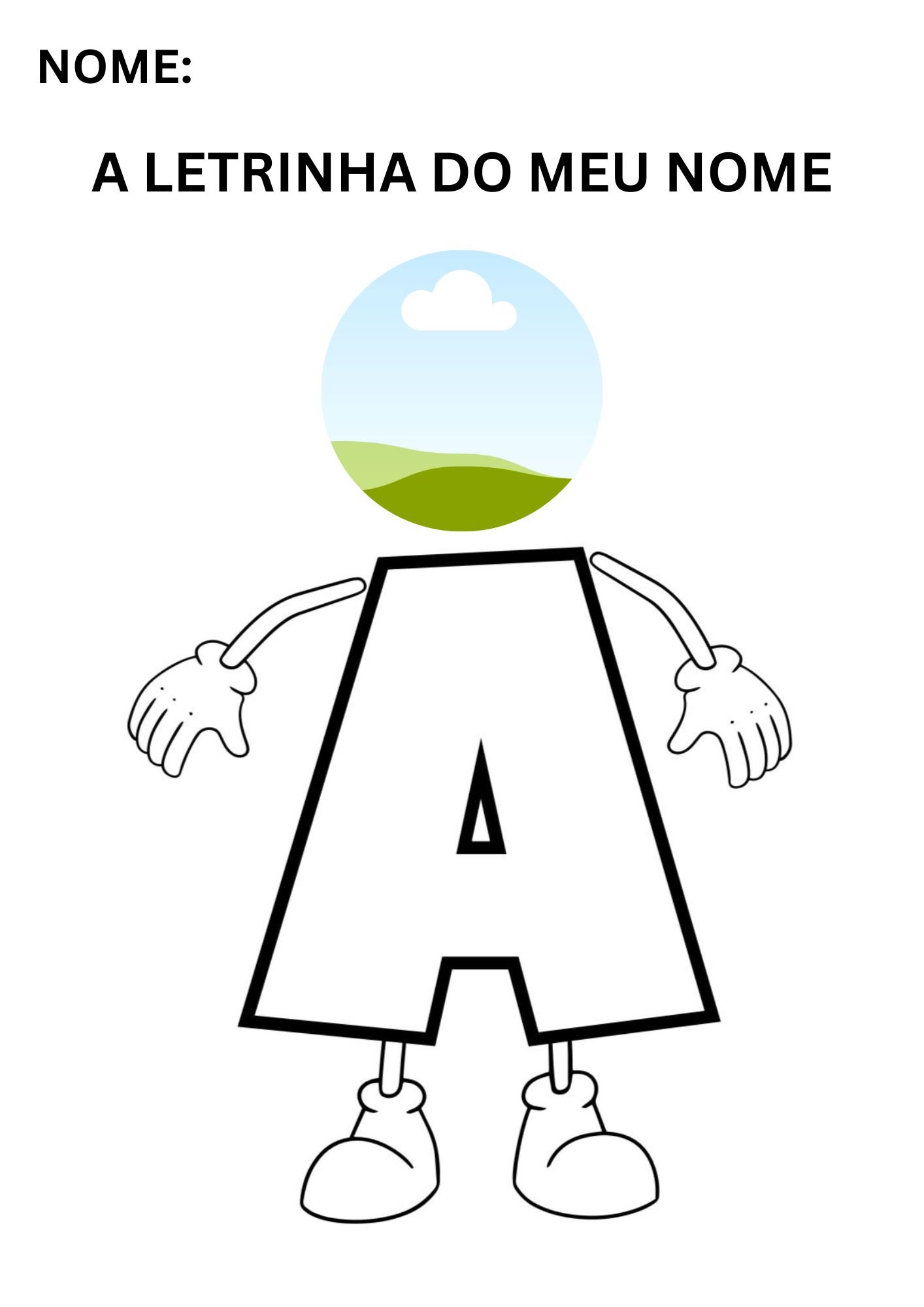 A LETRINHA DO MEU NOME – PDF Editável no Canva (2 a 5 anos) ✏️ - Imagem 2