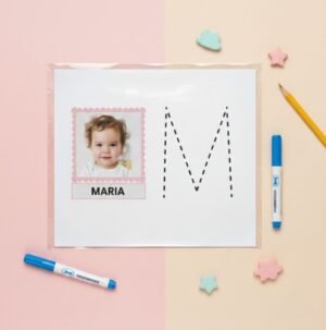 LETRA INICIAL DO NOME PARA CONTORNAR - Crianças de 2 anos - Editável