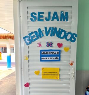Painel Bem-Vindos para Porta – Personalizável